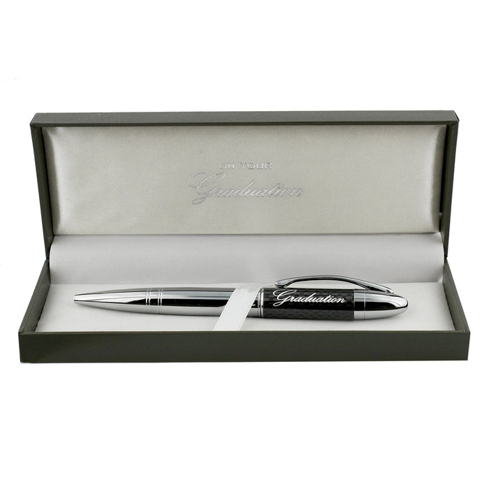 Black & Silver Graduation Ballpoint Pen - Gifts - Bumbletree - Bumbletree