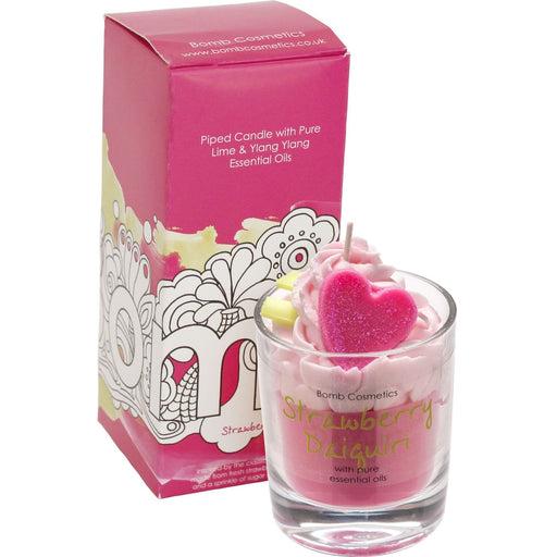 Strawberry Daiquiri Piped Candle - Bumbletree Ltd