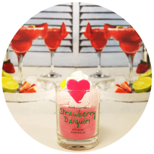 Strawberry Daiquiri Piped Candle - Bumbletree Ltd
